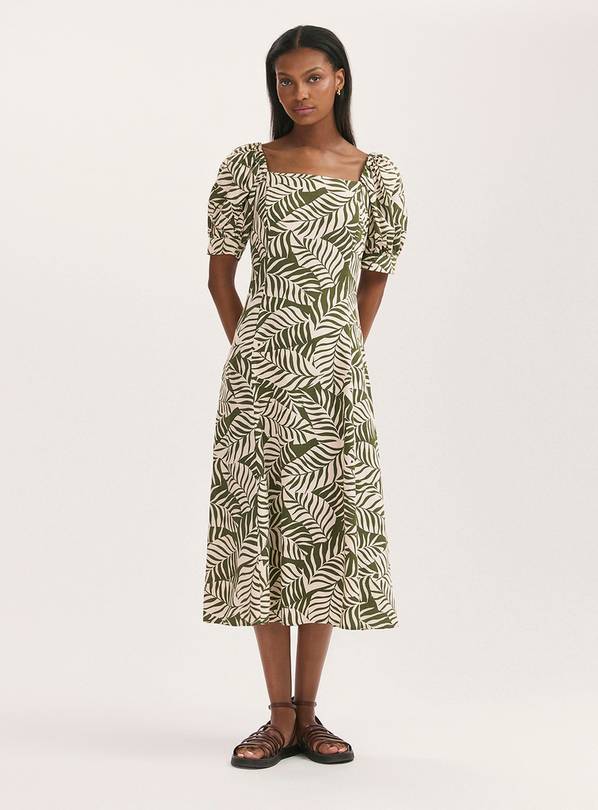 FINERY Daisy Dress Khaki Leaves 12