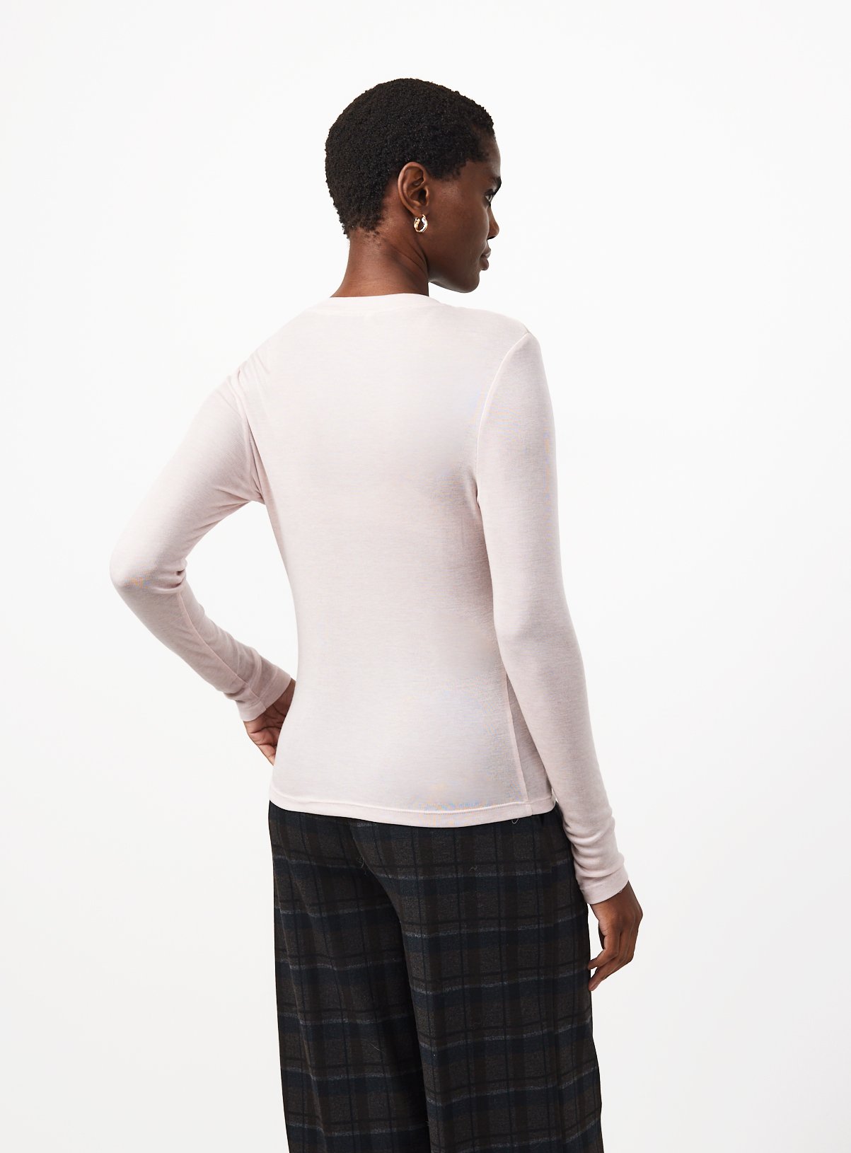Pink Wool Blend Second Skin Top 18 - Image 4 thumbnail