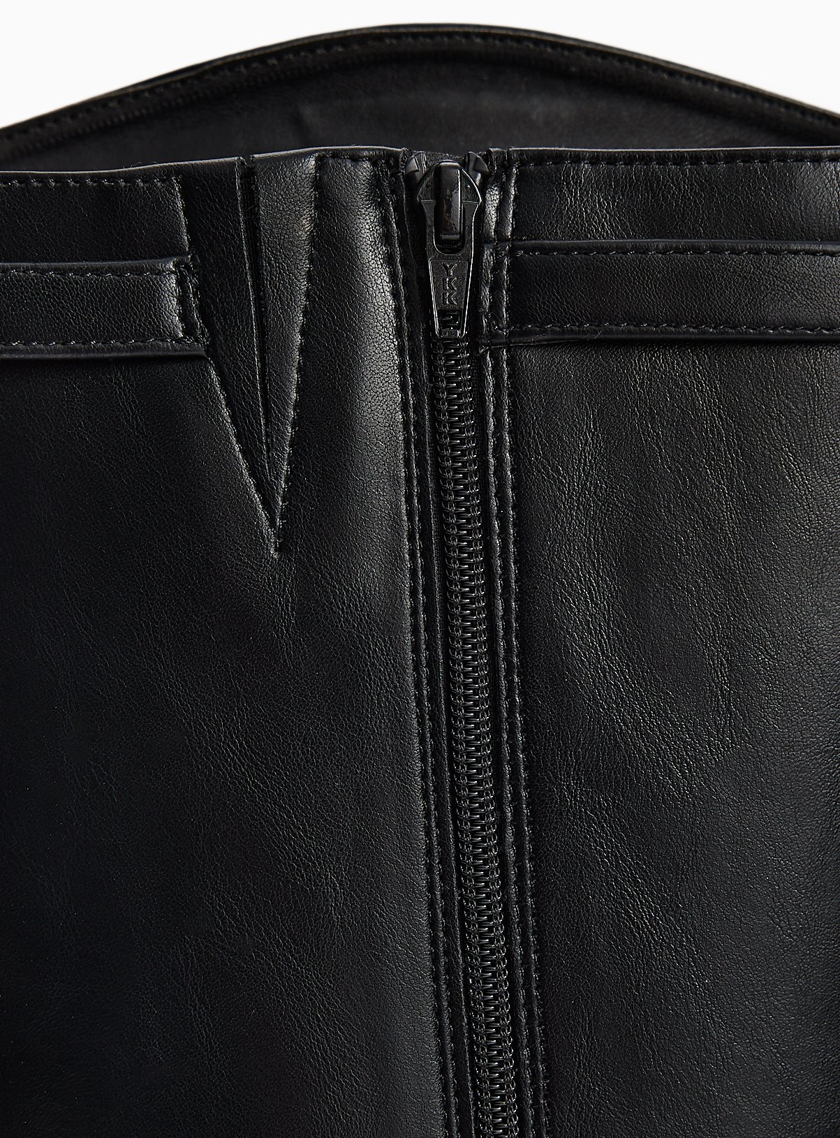 Black PU Long Equestrian Rider Boots 4 - Image 4 thumbnail