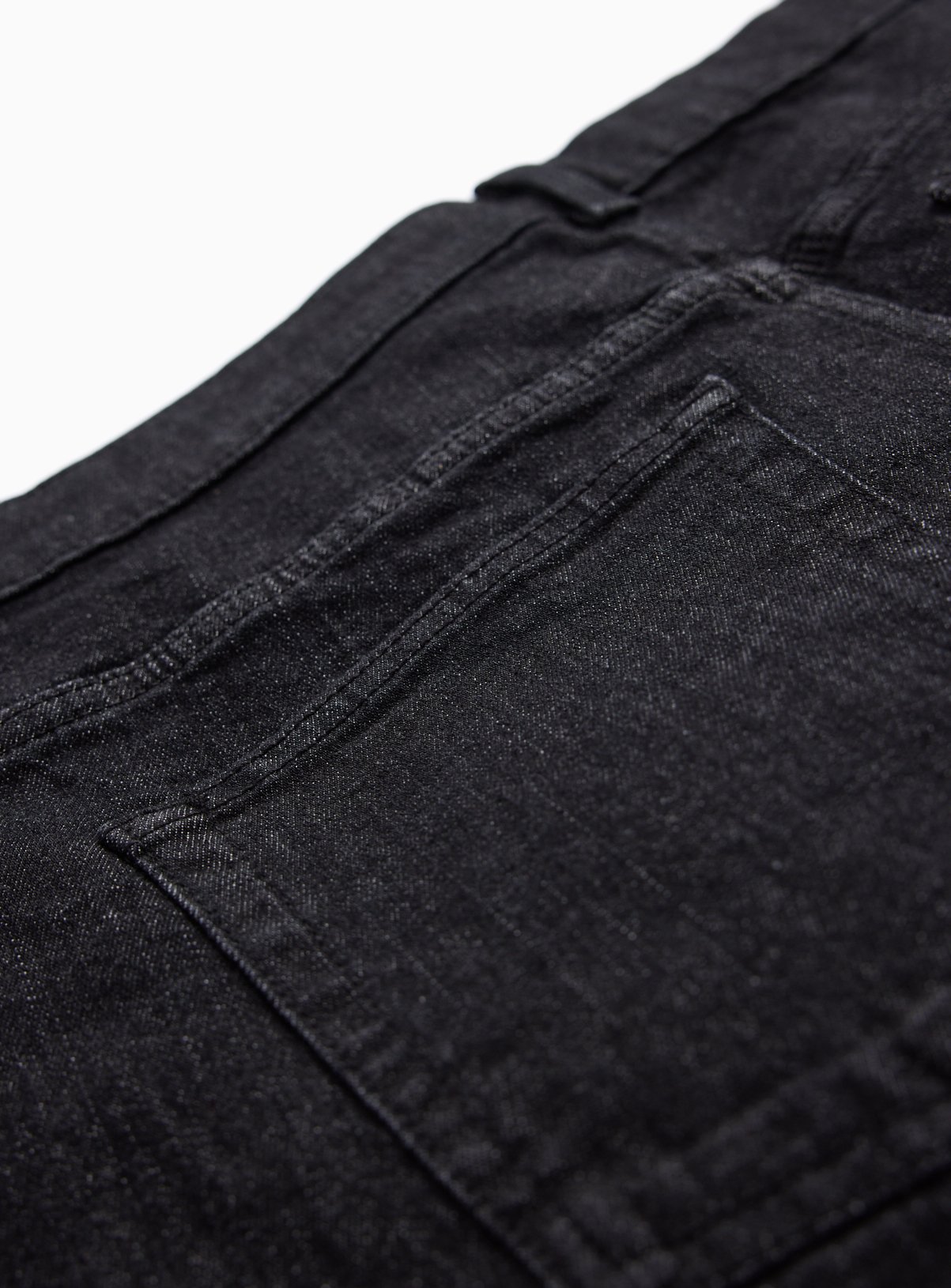 Black Straight Stretch Denim Jeans 2-Pack 40S - Image 4 thumbnail
