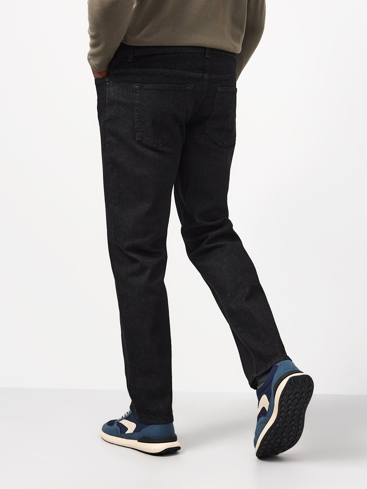 Black Straight Stretch Denim Jeans 2-Pack 40S - Image 5 thumbnail