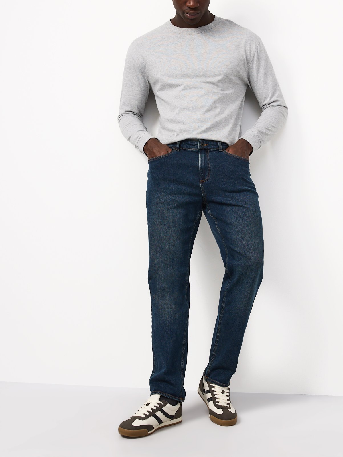Blue Straight Stretch Denim Jeans 2-Pack 34R - Image 2 thumbnail