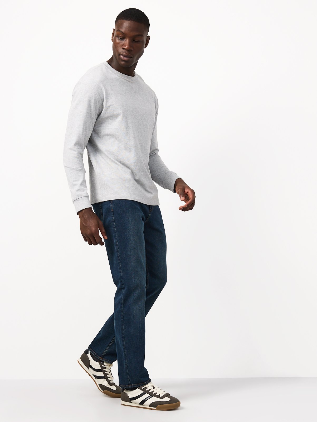 Blue Straight Stretch Denim Jeans 2-Pack 34R - Image 3 thumbnail
