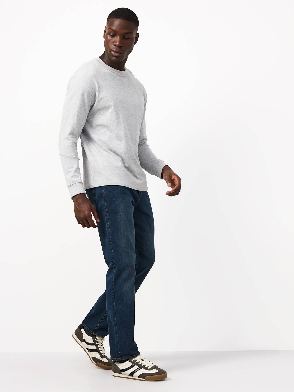 Blue Straight Stretch Denim Jeans 2-Pack 34R - Image 3