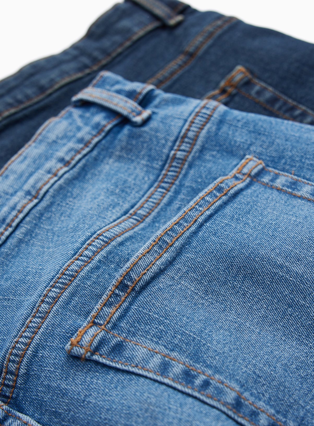 Blue Straight Stretch Denim Jeans 2-Pack 34R - Image 4 thumbnail