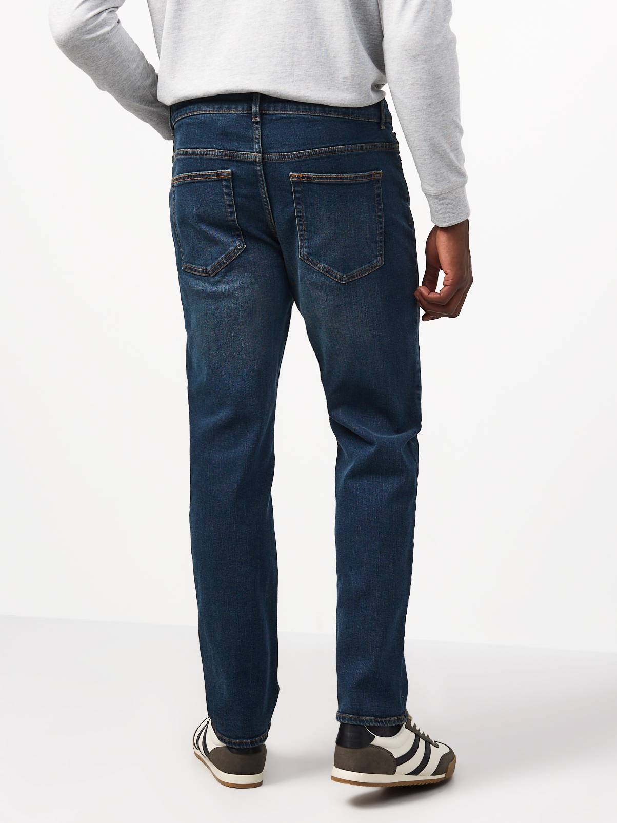 Blue Straight Stretch Denim Jeans 2-Pack 34R - Image 5