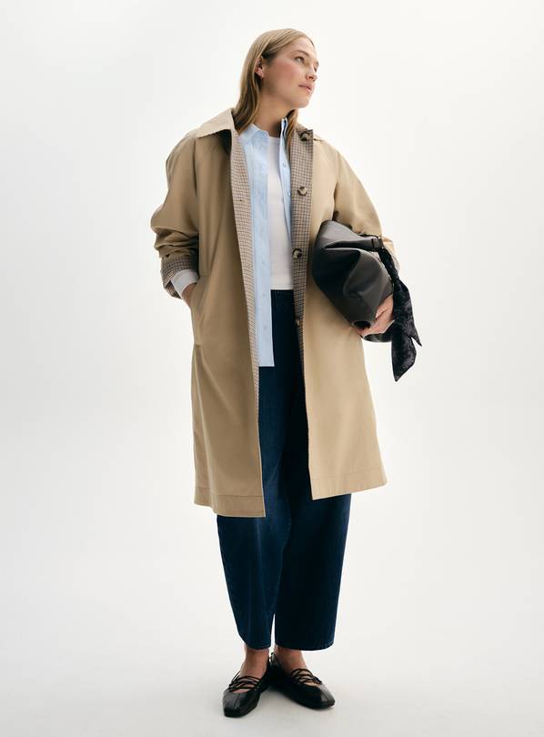 Natural Reversible Trench Coat XL
