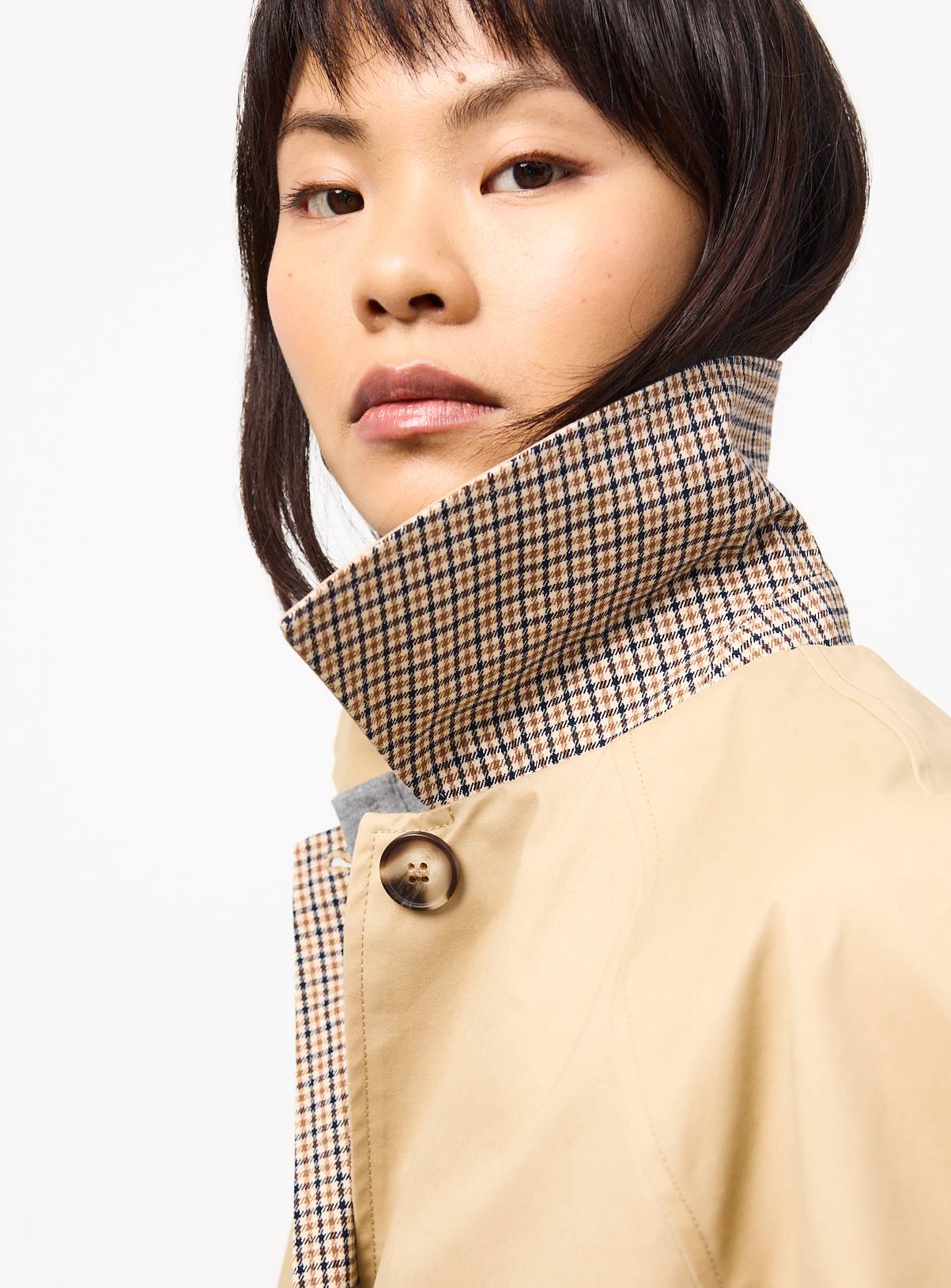 Natural Reversible Trench Coat XS - Image 2