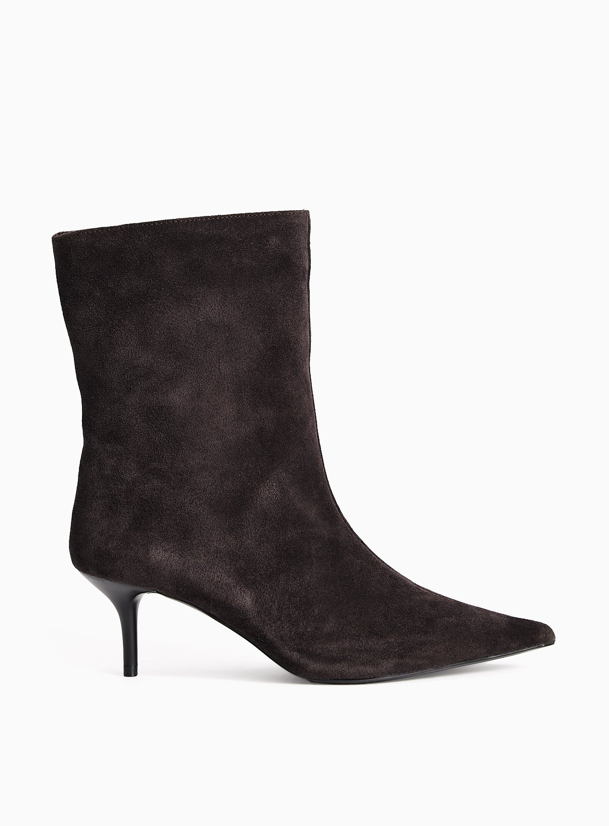 Brown Suede Pointed Ankle Boots 8 - Image 2 thumbnail