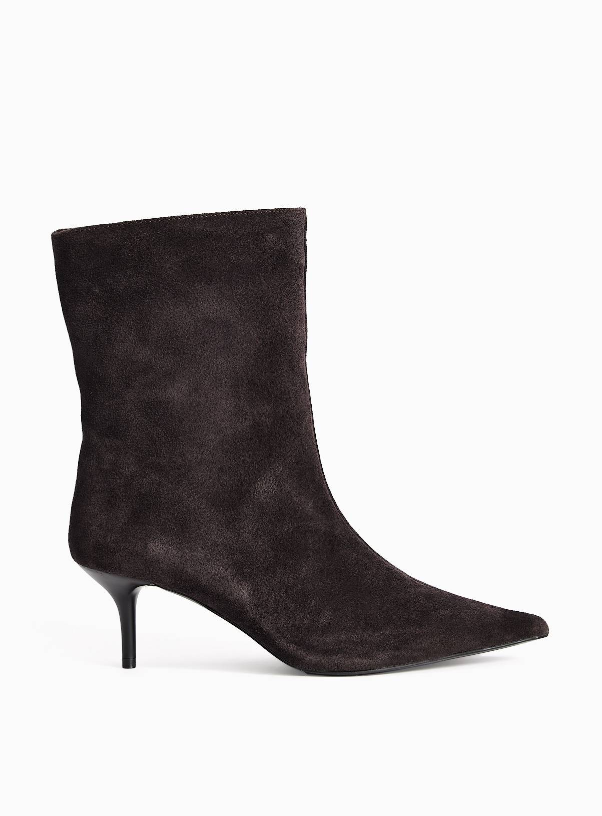 Brown Suede Pointed Ankle Boots 8 - Image 2
