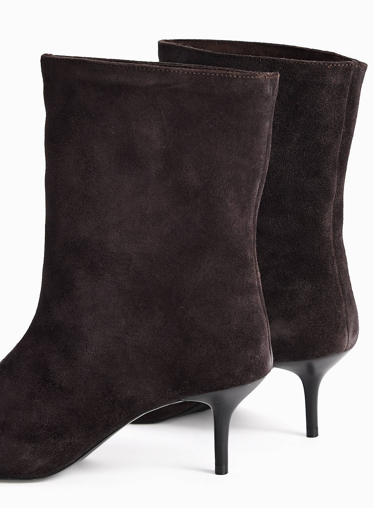 Brown Suede Pointed Ankle Boots 8 - Image 4