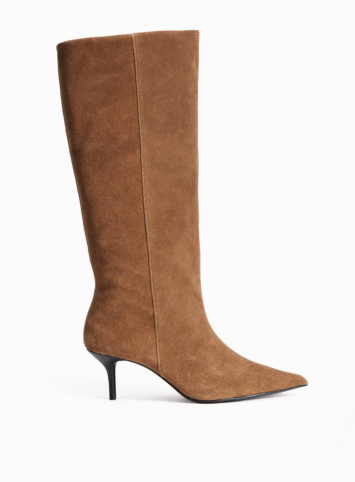Brown Suede XL Long Leg Pointed Boots 4 - Image 2