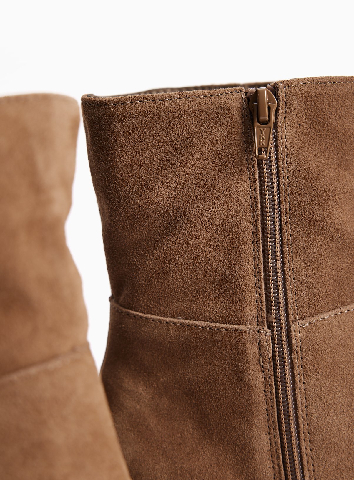 Blade Heel Suede Leather Ankle Boots 7 - Image 3 thumbnail