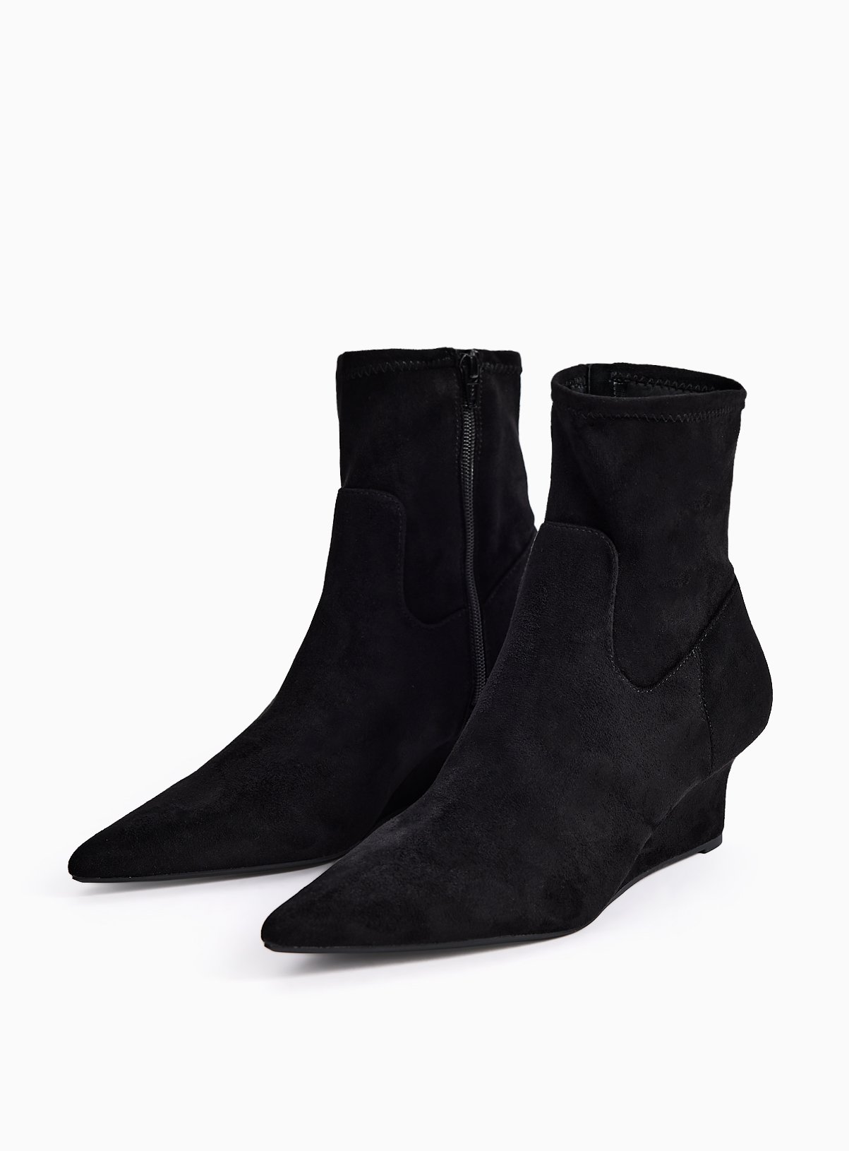 Black Wedge Ankle Boots 6 - Image 2 thumbnail