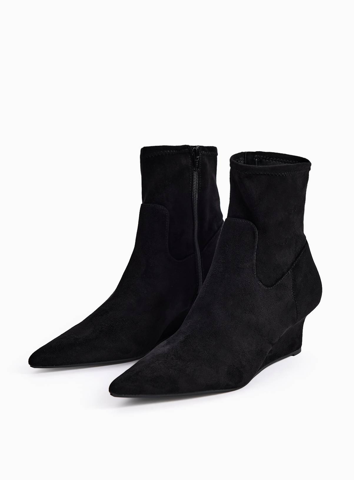 Black Wedge Ankle Boots 6 - Image 2