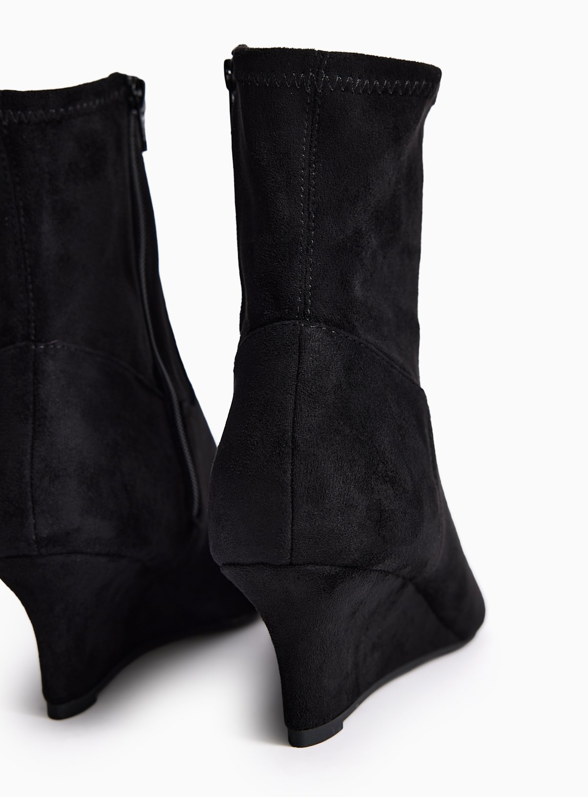 Black Wedge Ankle Boots 6 - Image 4 thumbnail