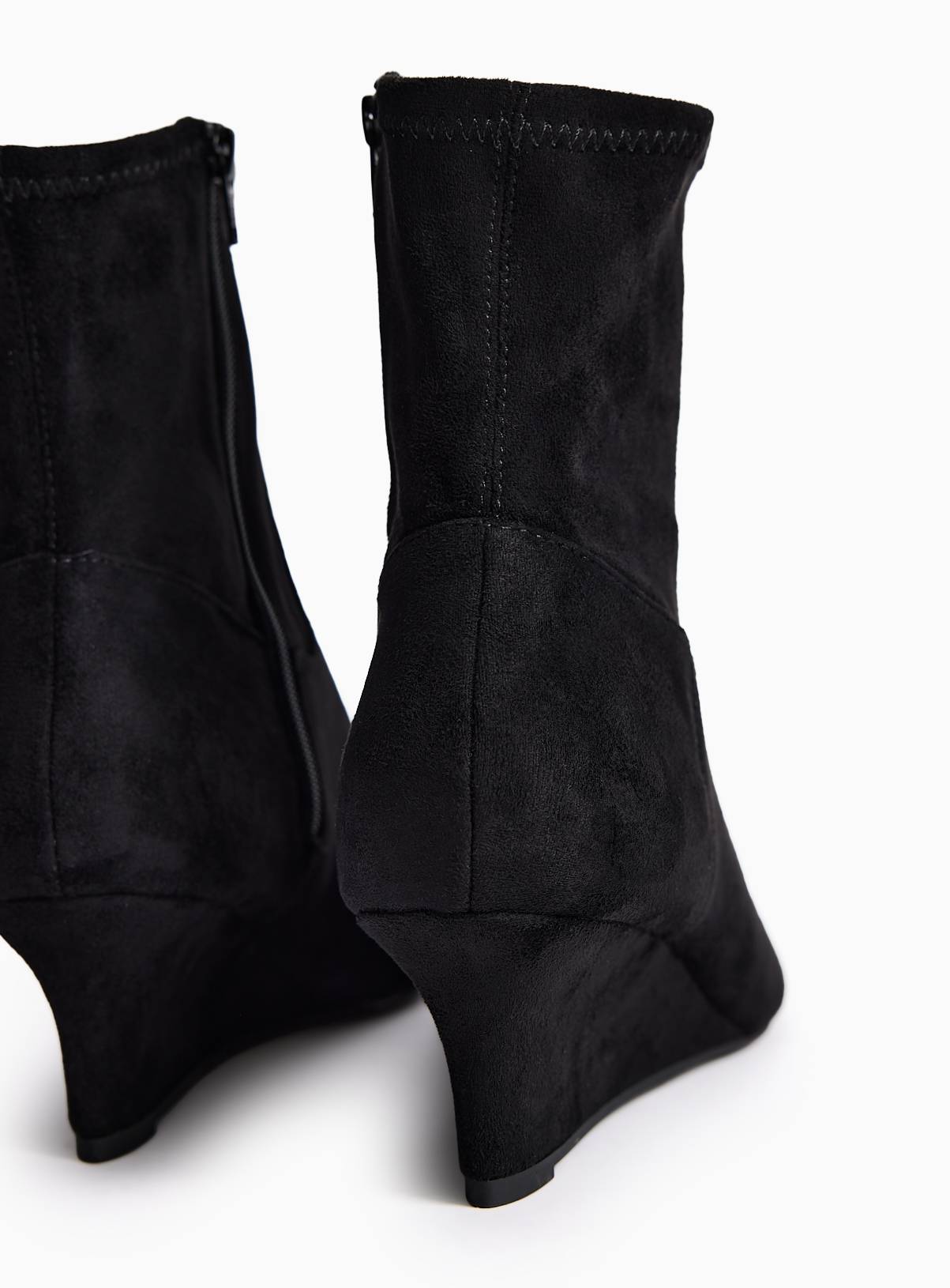 Black Wedge Ankle Boots 6 - Image 4