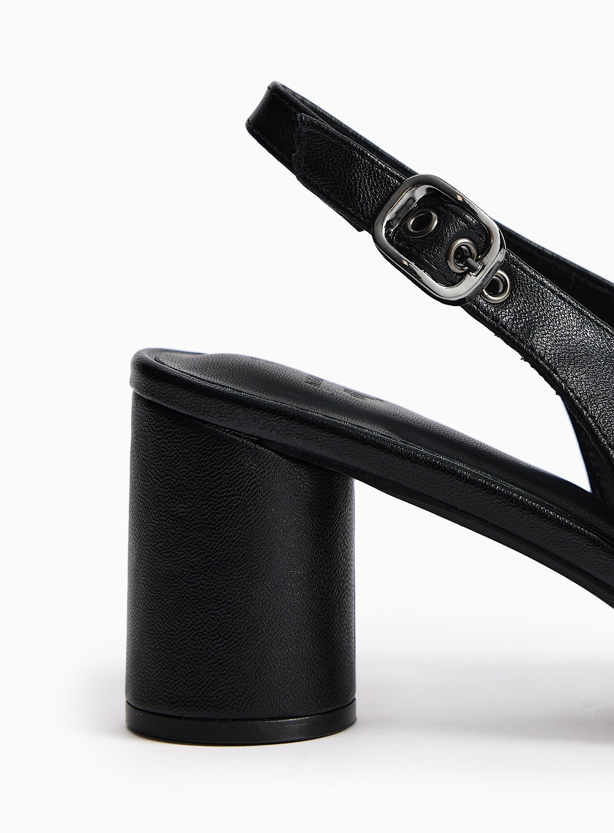Black Swung Toe Slingback Heels 3 - Image 4 thumbnail