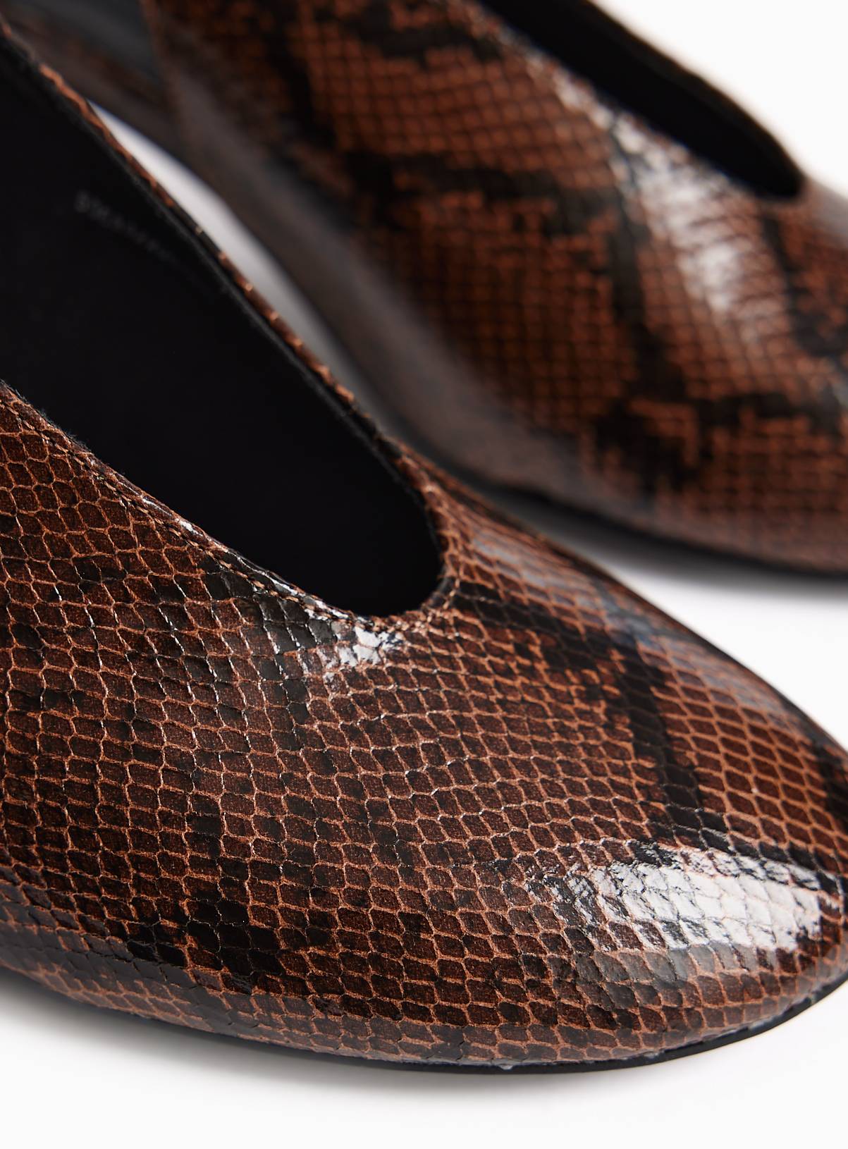 Brown Swung Toe Slingback Heels 7 - Image 5