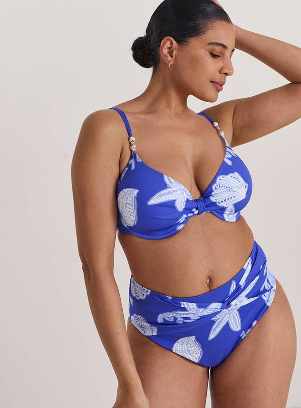 JD WILLIAMS Underwired Shell Print Bikini Bottom 10