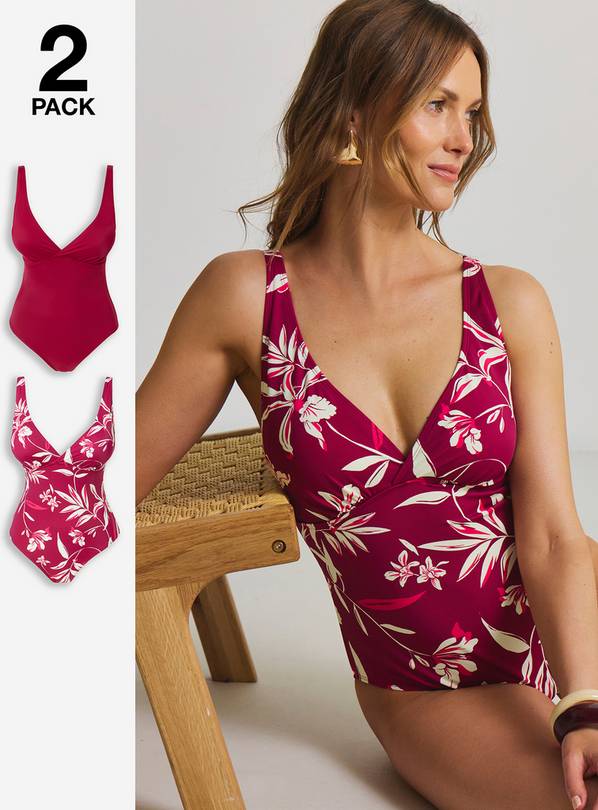 JD WILLIAMS 2 Pack Value Swimsuits 30