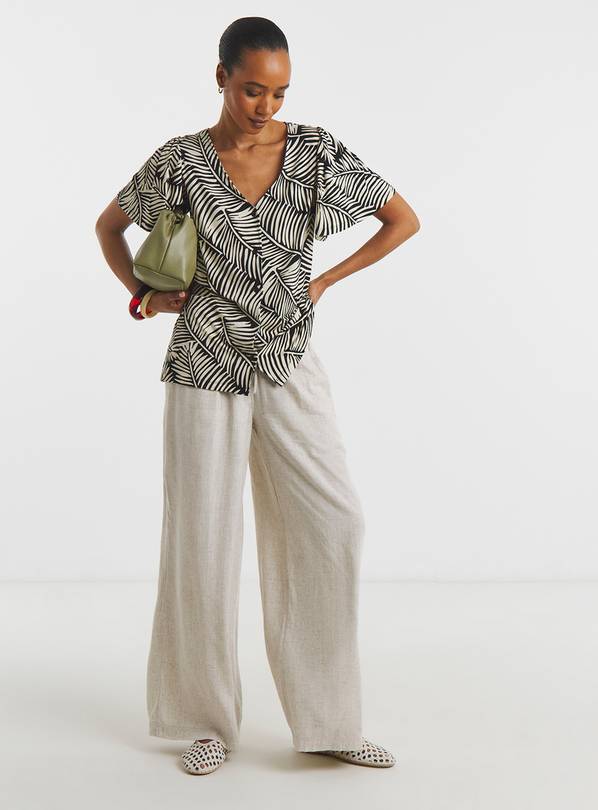 JD WILLIAMS Button Front Angel Sleeve Top 20