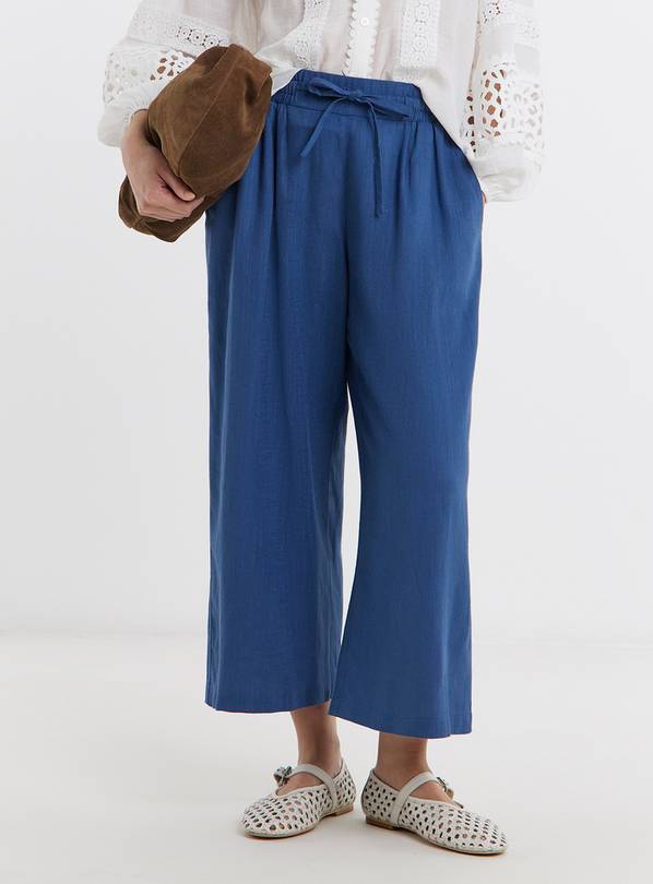 JD WILLIAMS Linen Mix Wide Leg Culotte 24