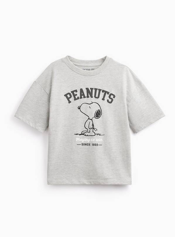Grey Marl Snoopy Graphic T-Shirt 6 years
