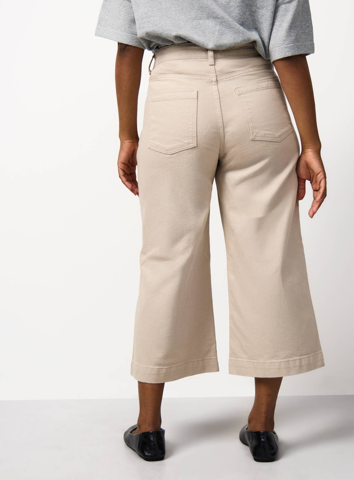 Stone Cropped Wide Leg Jeans 10 - Image 4
