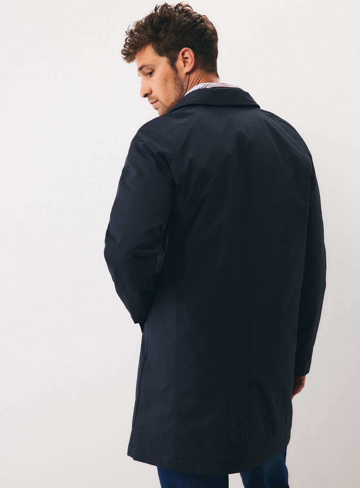 Navy Trench Coat  XXXL - Image 6 thumbnail