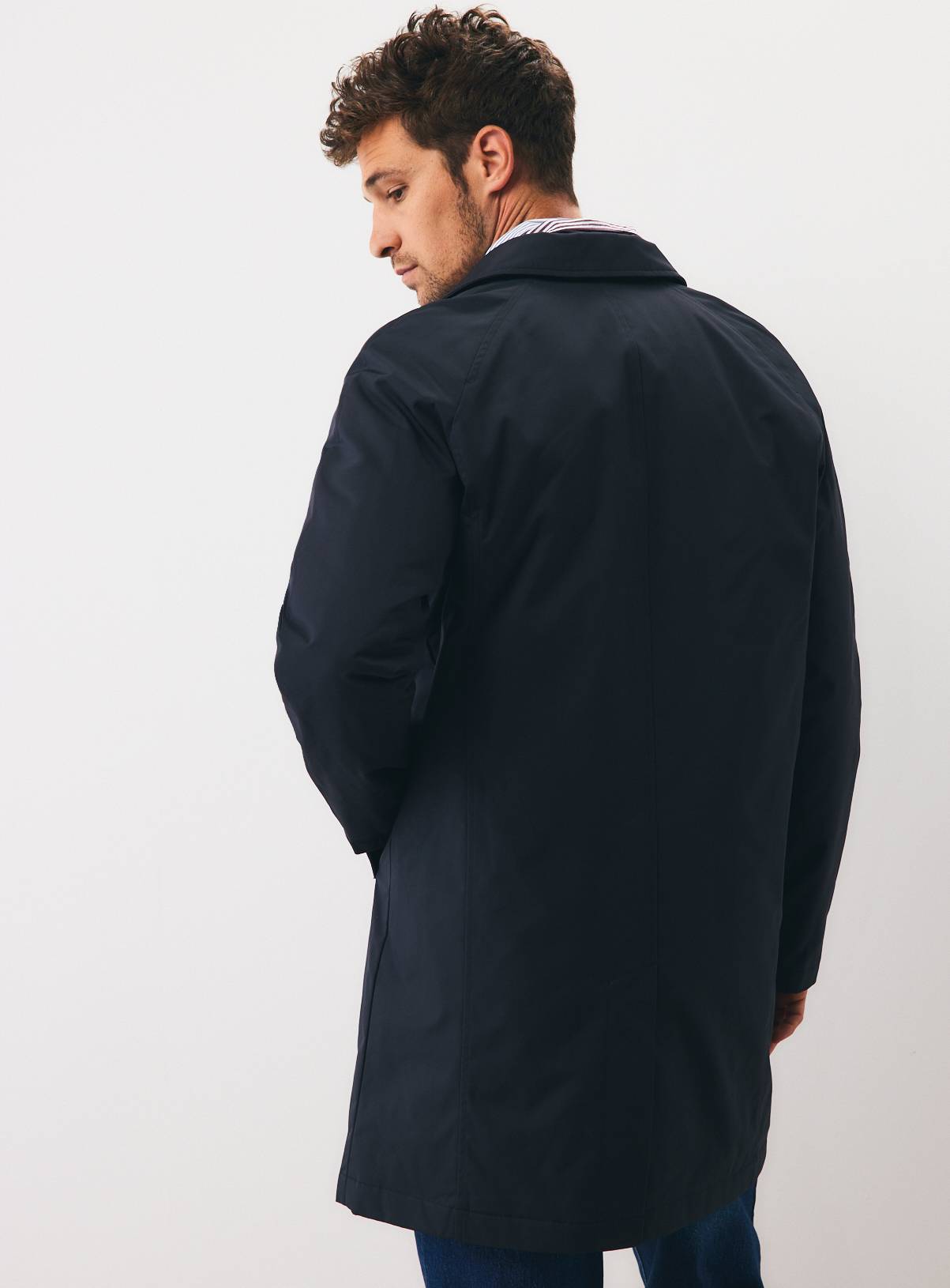Navy Trench Coat  XXXL - Image 6