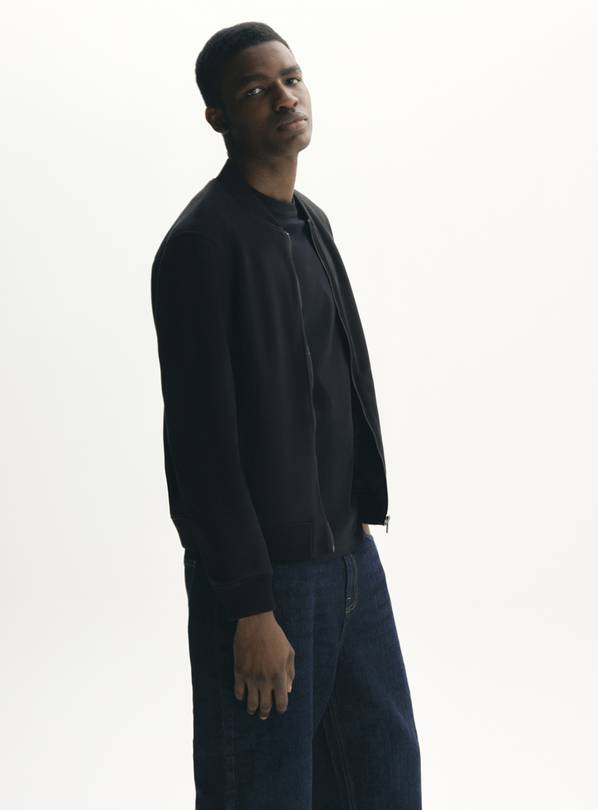 Black Bomber Jacket L