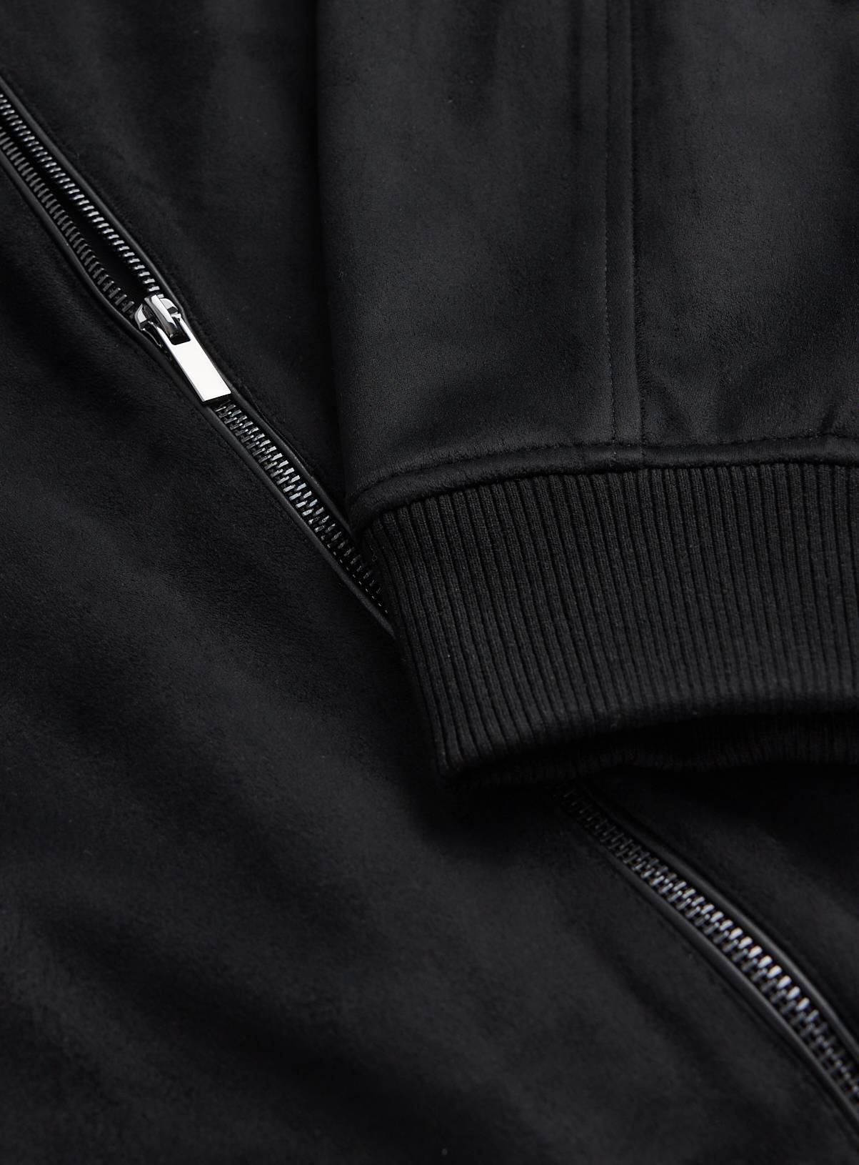 Black Bomber Jacket XXXL - Image 5