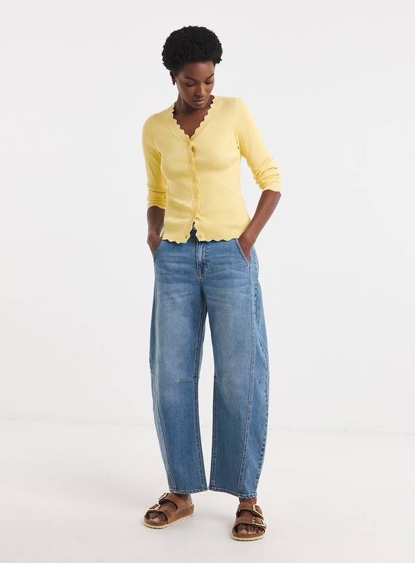 JD WILLIAMS Scallop Hem Knitted Cardigan 16-18