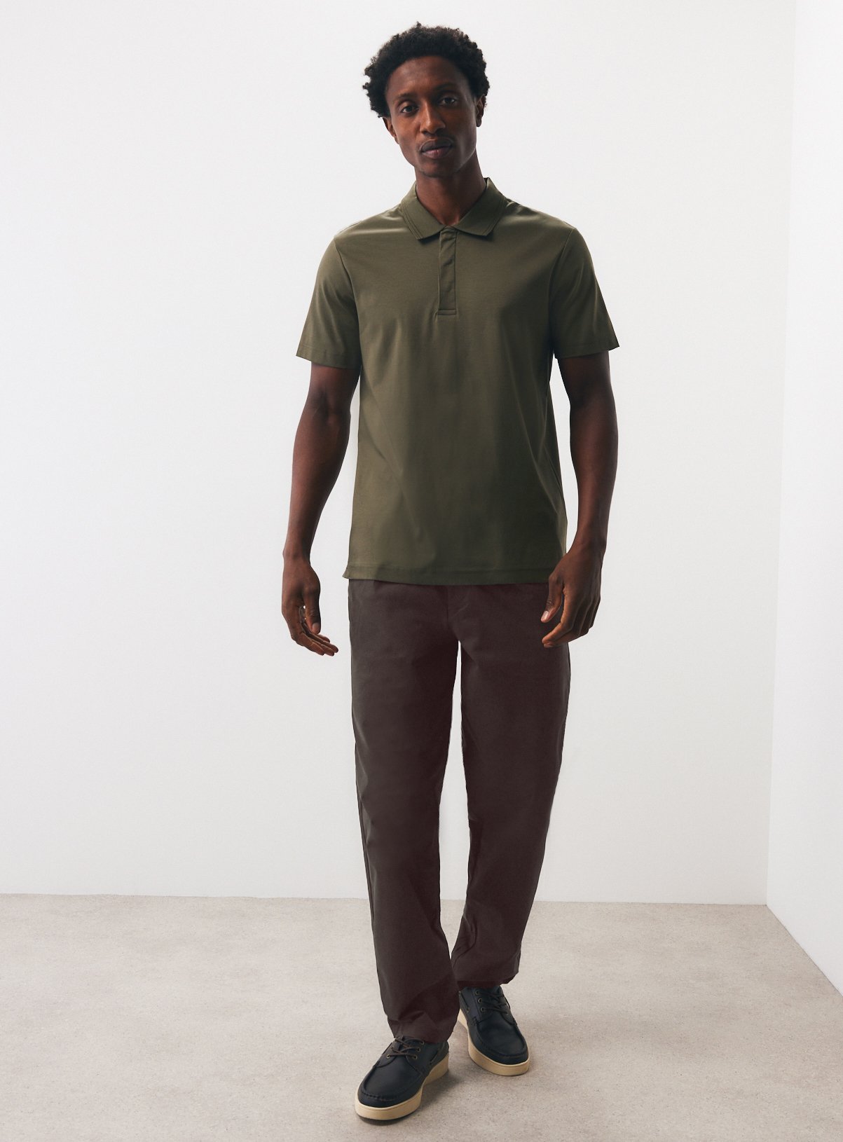 Brown Straight Leg single pleat trouser 38L - Image 2 thumbnail