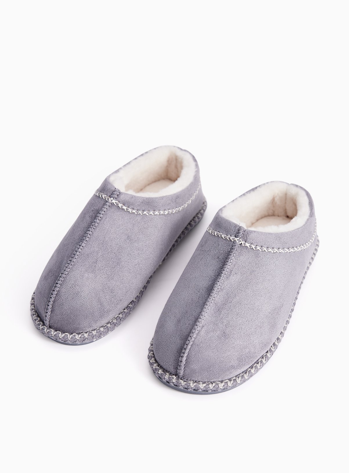 Contrast Stitch High Back Mule Slippers S - Image 1 thumbnail