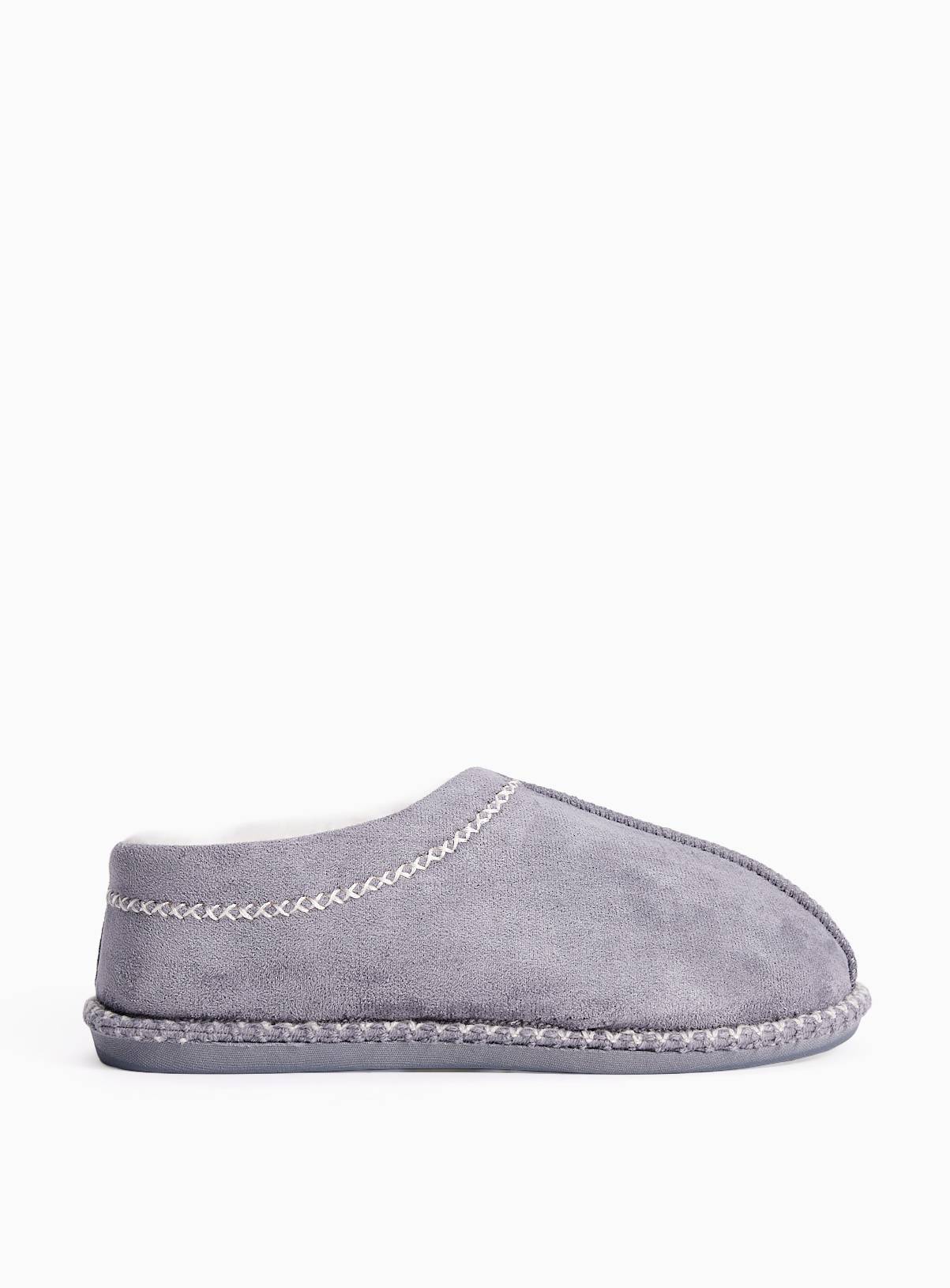 Contrast Stitch High Back Mule Slippers S - Image 2
