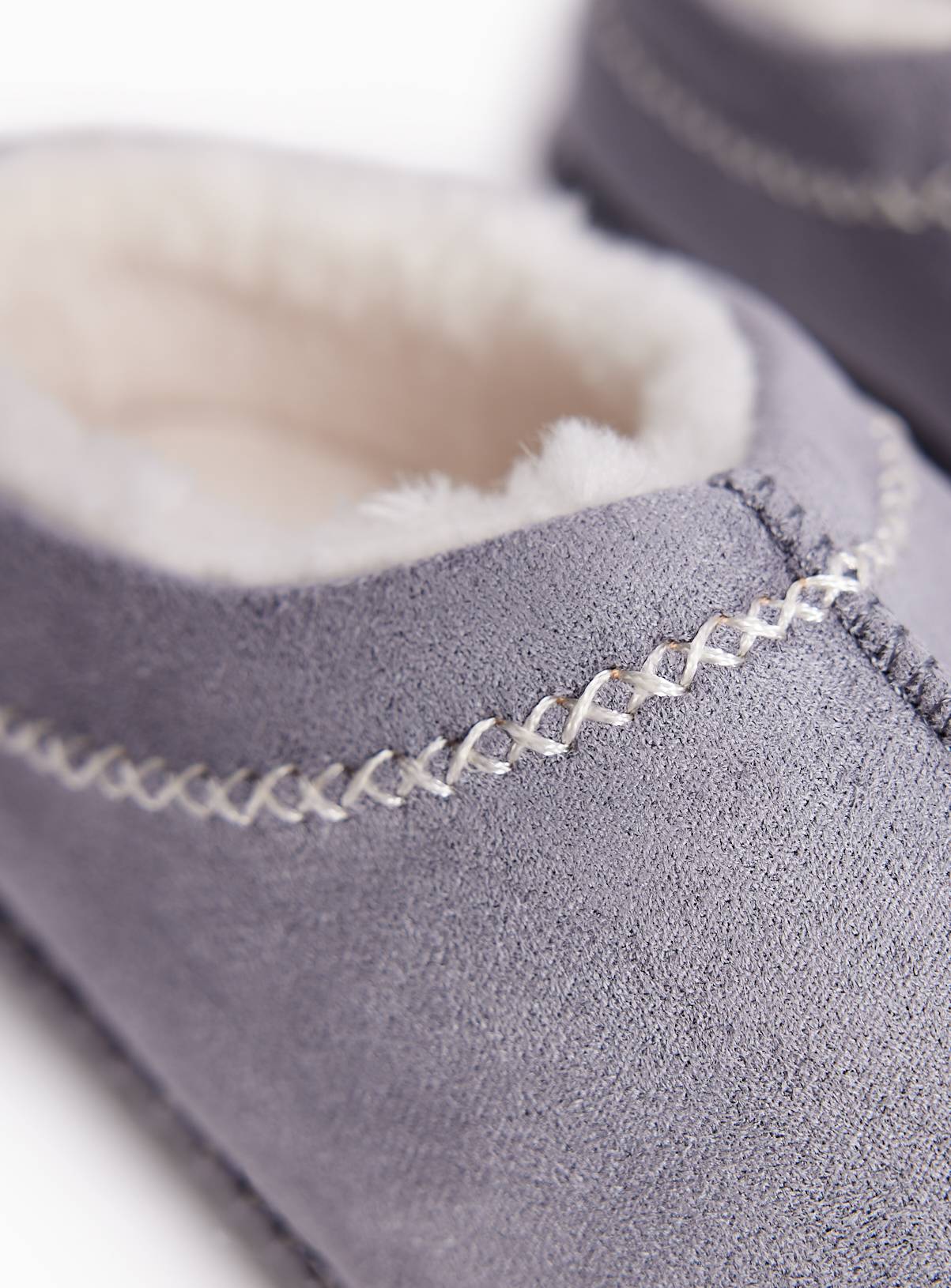 Contrast Stitch High Back Mule Slippers S - Image 3