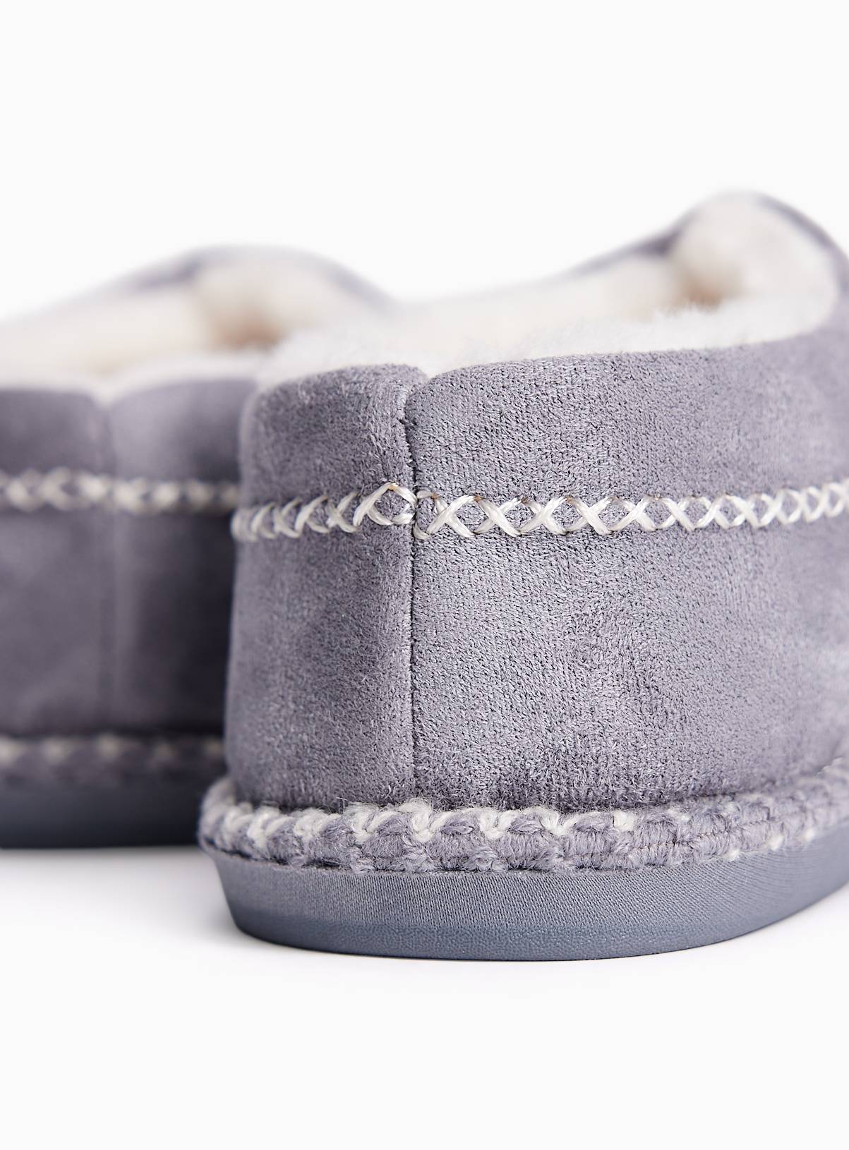 Contrast Stitch High Back Mule Slippers S - Image 4