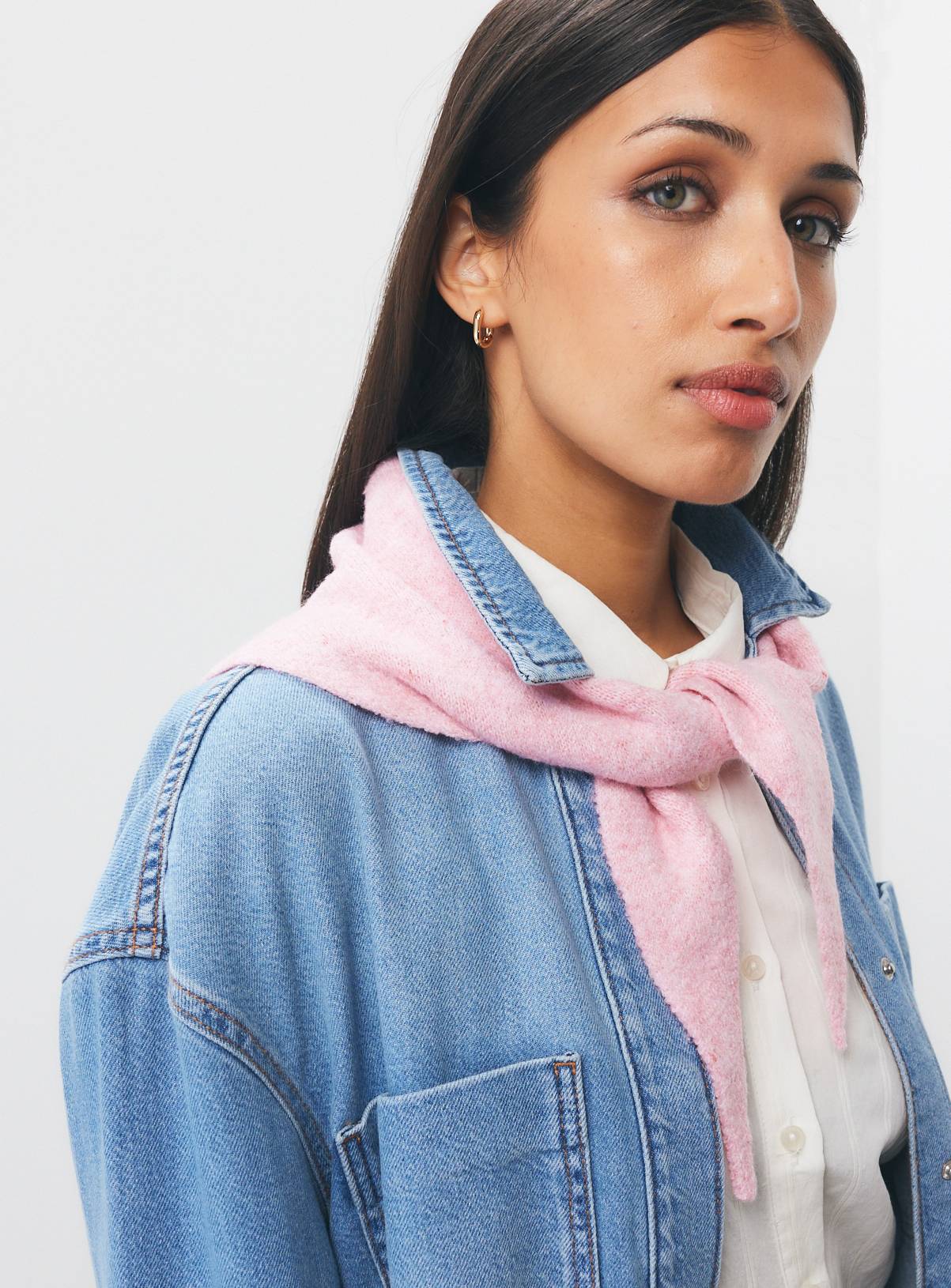 Pink Triangle Scarf One Size - Image 1