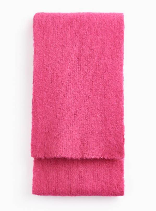S fuzzy scarf THEREDTHREAD ピンク Buy Hot Pink Fuzzy Scarf One Size | Scarves | Argos