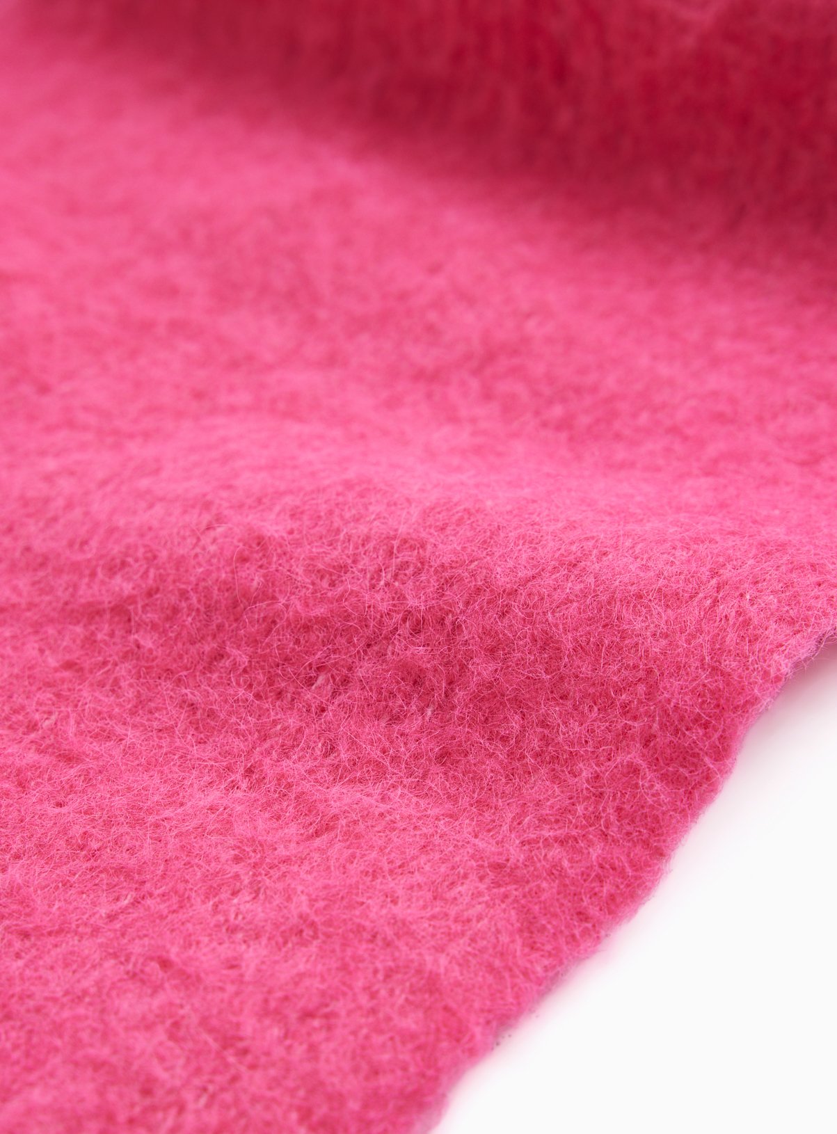Hot Pink Fuzzy Scarf One Size - Image 3 thumbnail