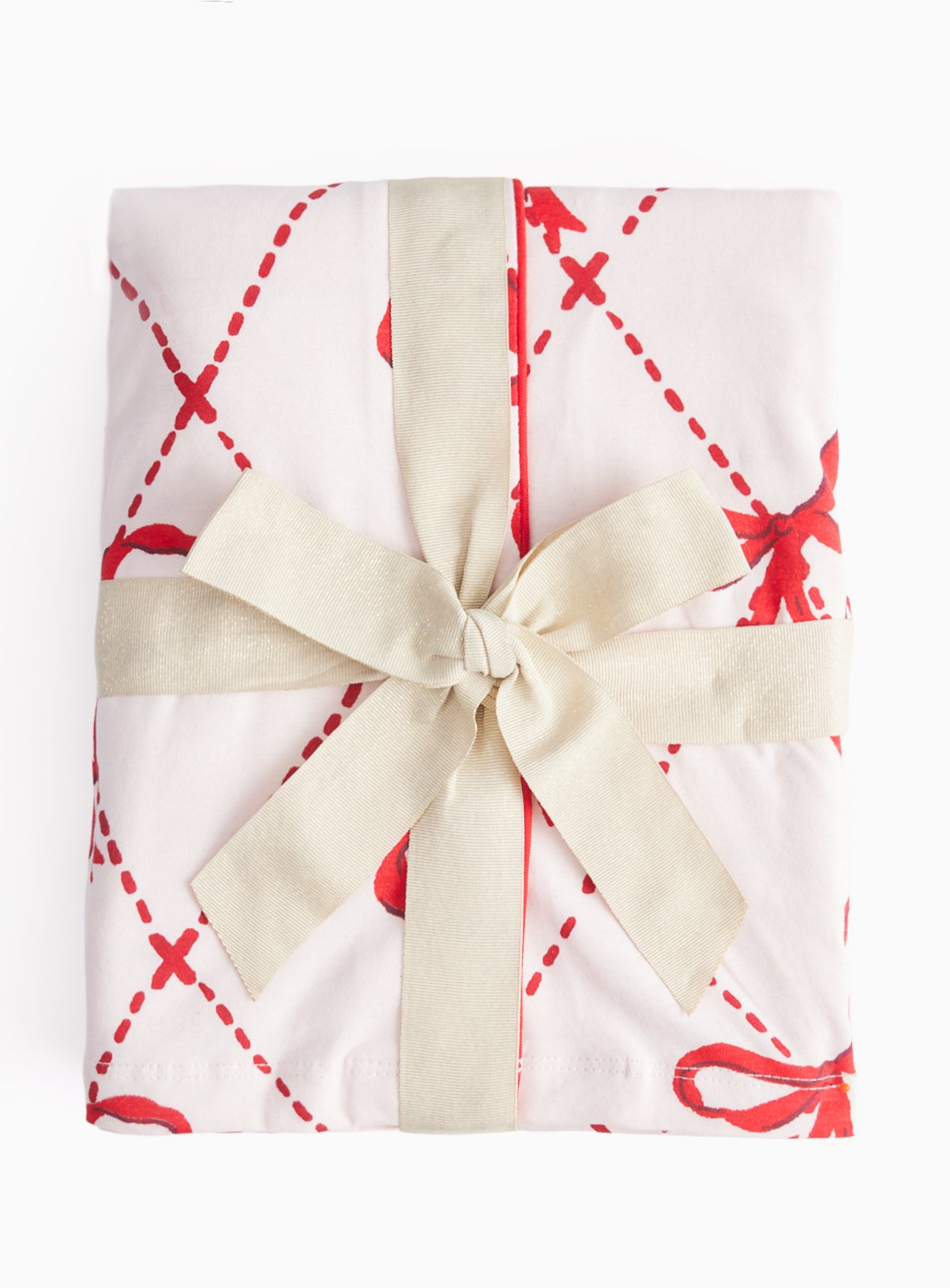 Christmas Pink & Red Bow Traditional Pyjamas XXL - Image 2 thumbnail