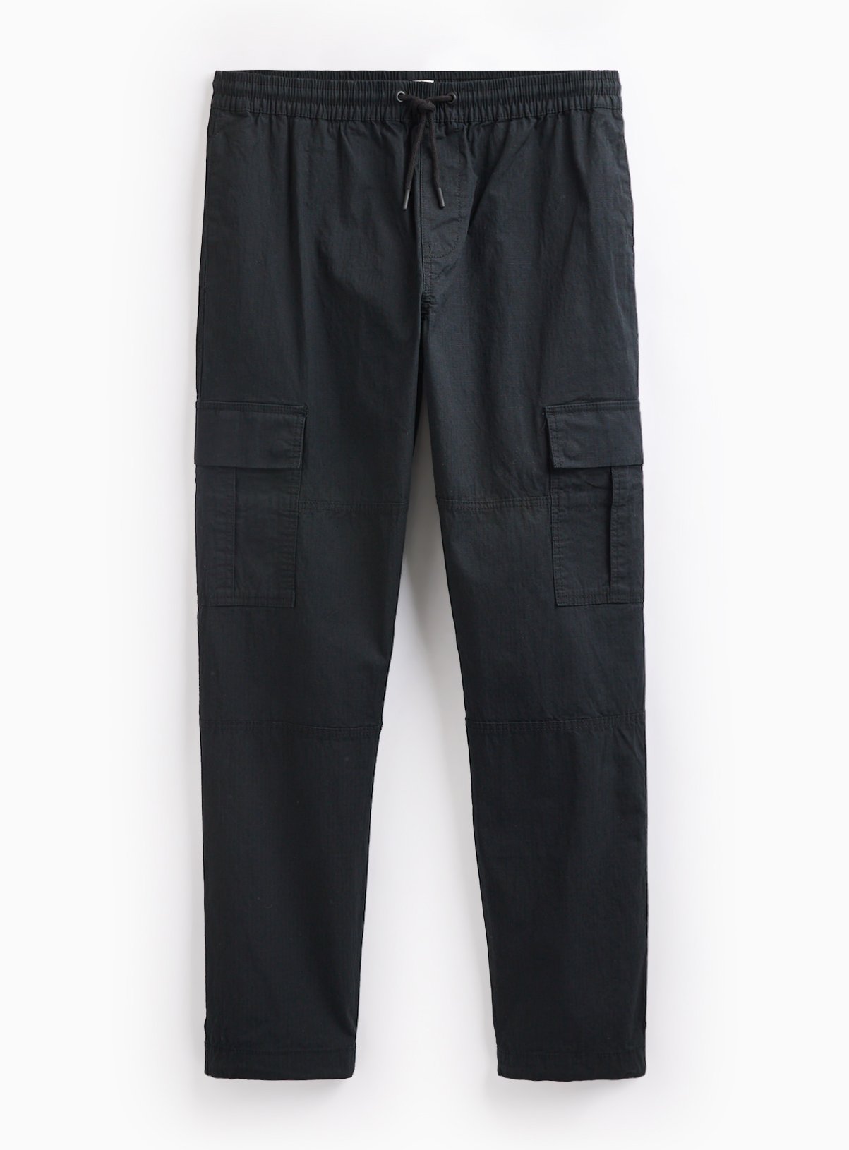 Black Ripstop Relaxed Straight Leg Cargo Trouser XXXL - Image 3 thumbnail