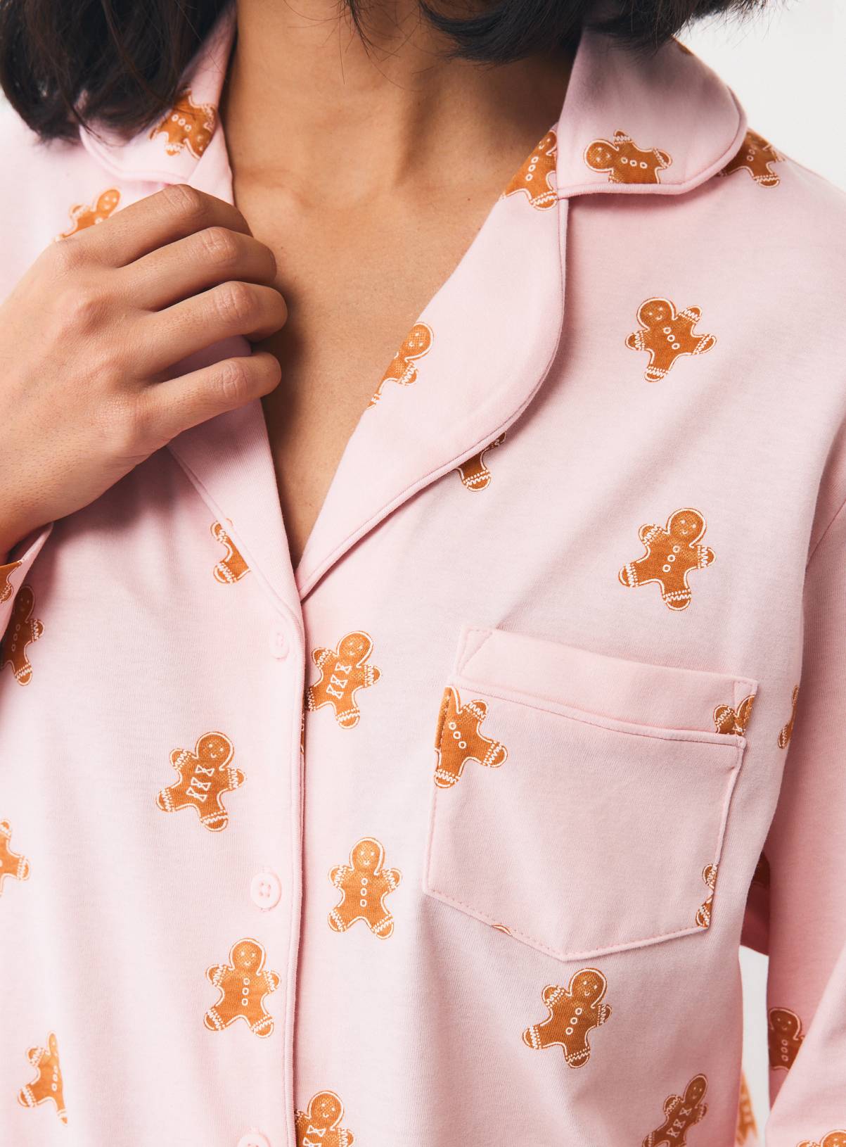 Gingerbread Man Traditional Pyjama Set XL - Image 4