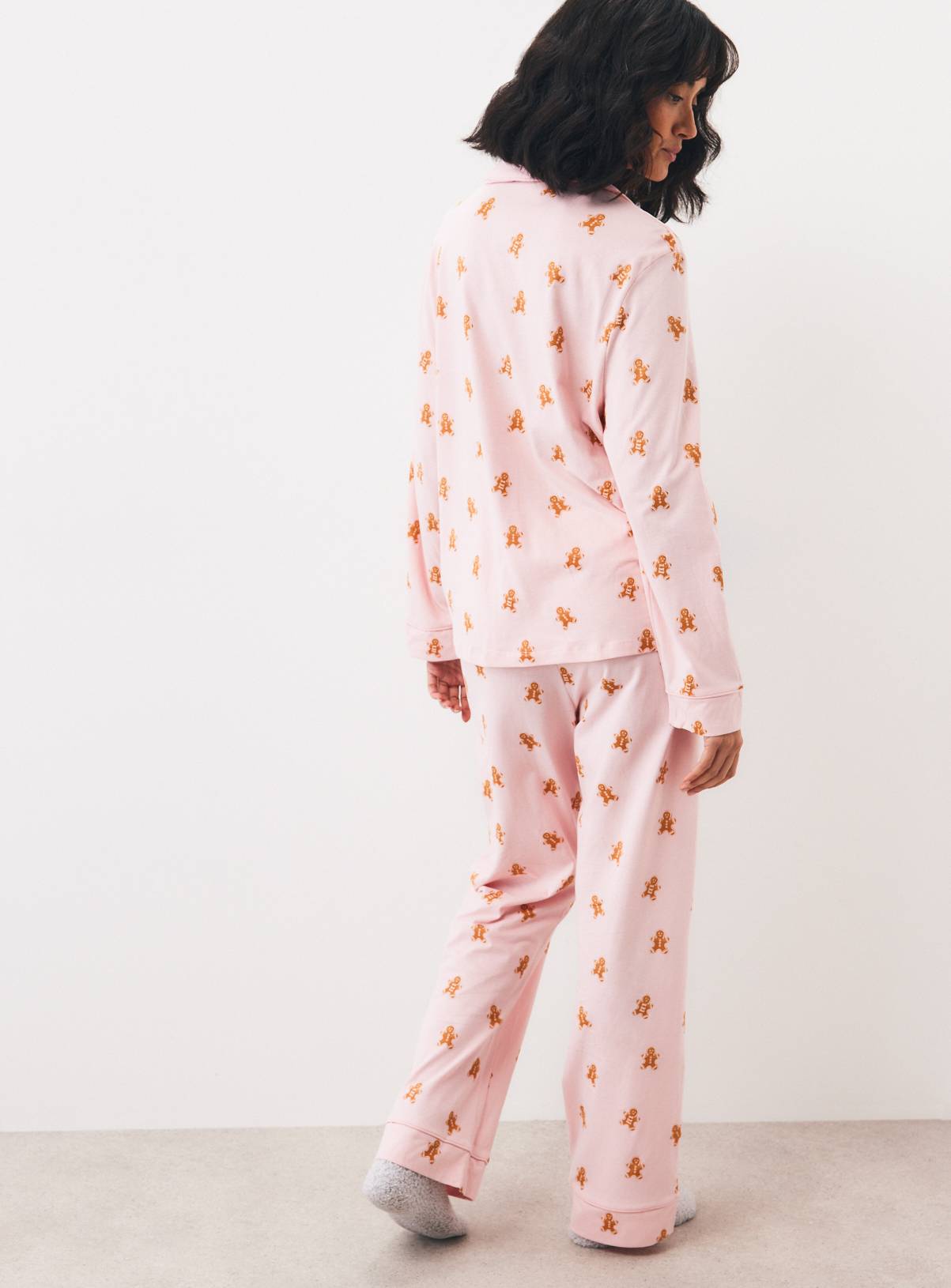 Gingerbread Man Traditional Pyjama Set XL - Image 5
