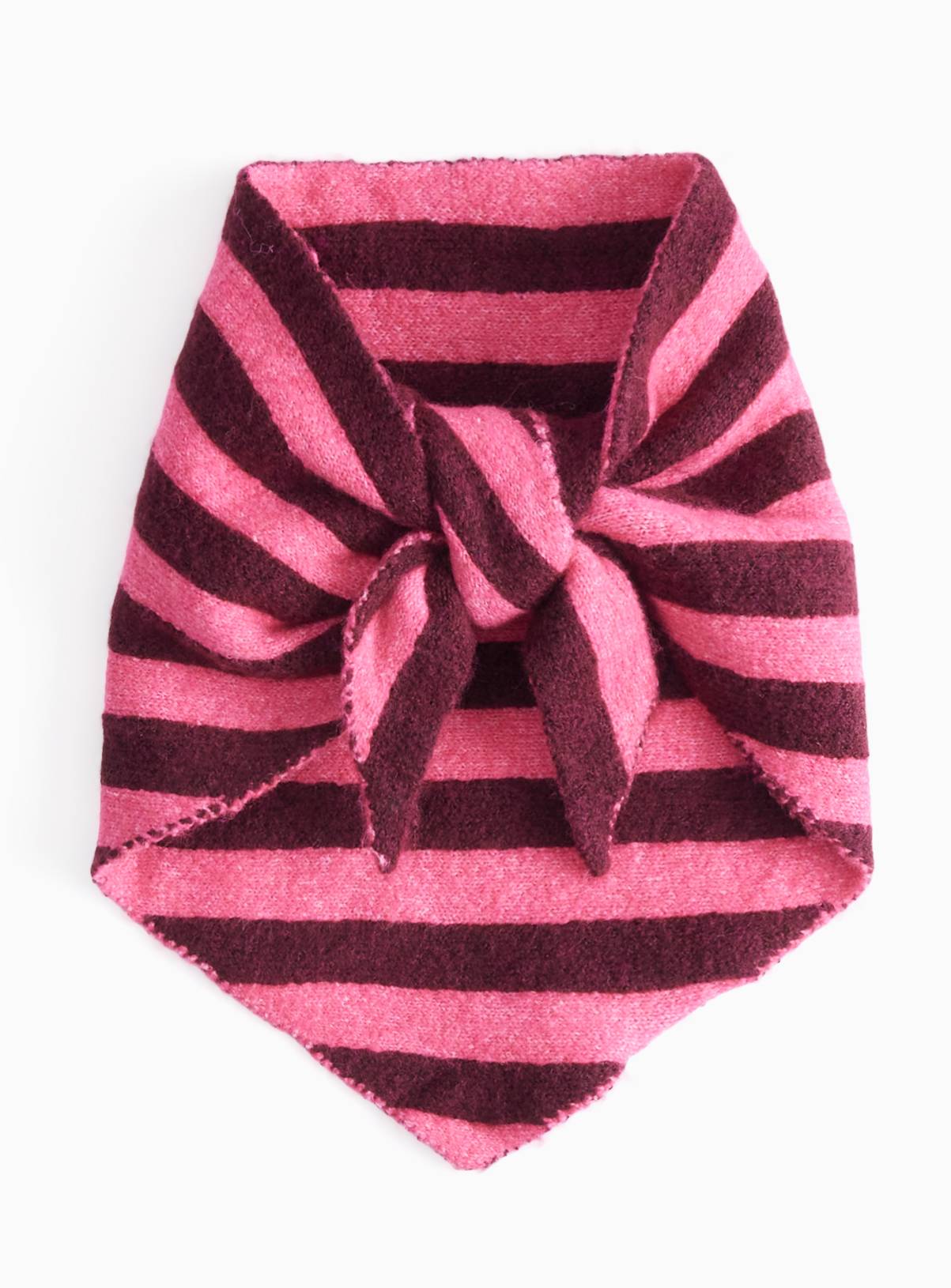 Mini Me Pink Stripe Triangle Scarf One Size - Image 1