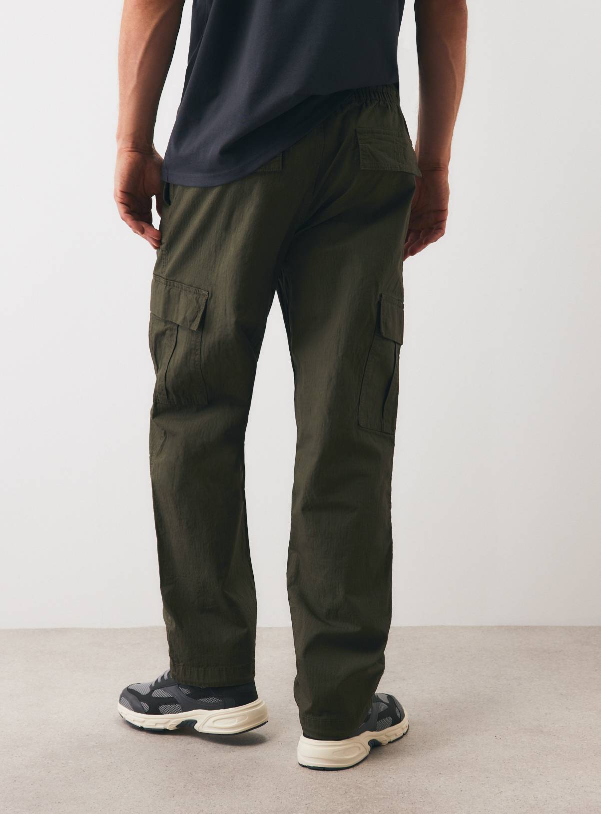 Khaki Ripstop Trousers XL - Image 5