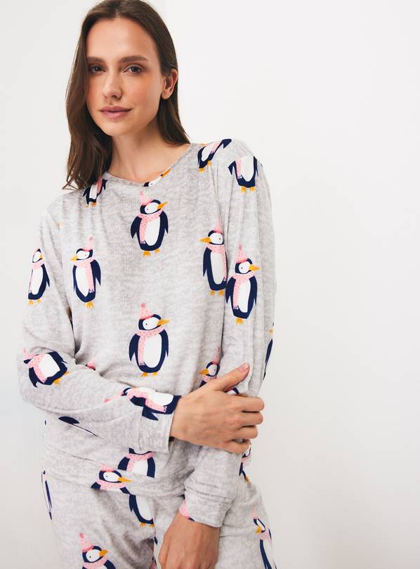 Grey Penguin Slinky Pyjama Set XS