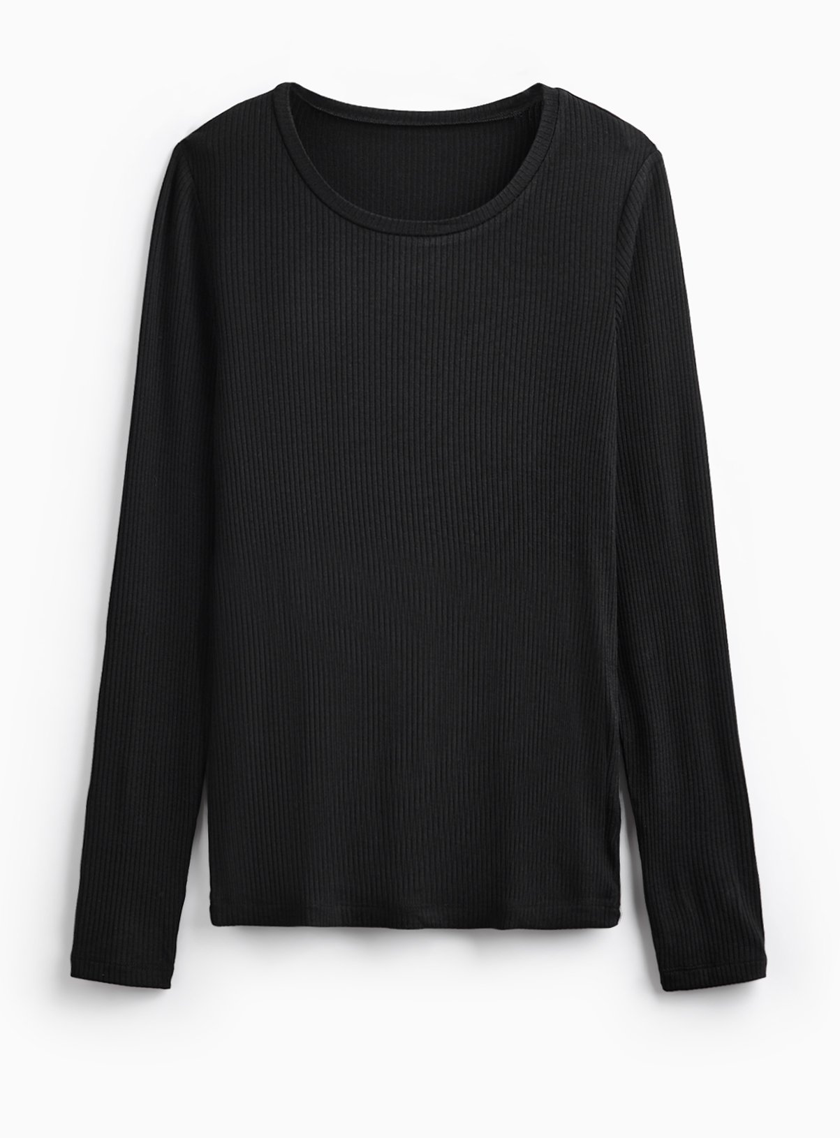 Black Thermal Ribbed Long Sleeve Top XL - Image 3 thumbnail